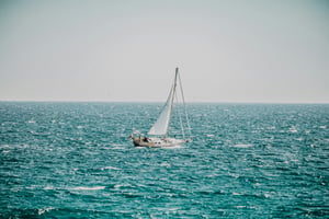 sailboat on blue ocean